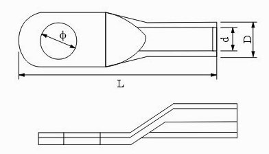 自鎖式尼龍扎帶生產廠家_AUS型接線端子外形圖